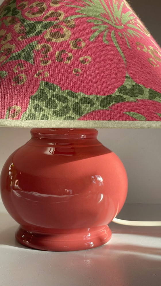 Image 1 of Vintage Ceramic Leopard Lamp