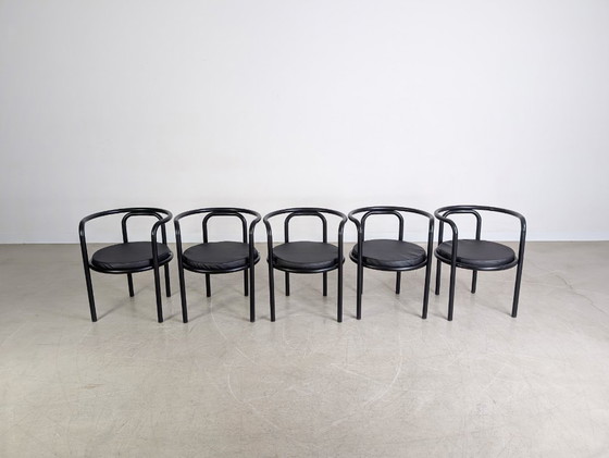 Image 1 of 5x Original Locus Solus Chairs Poltronova Gae Aulenti Metal design