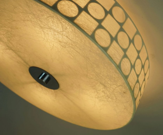 Mid Century Modern Cocoon Ceiling Lamp Op Art Pattern 1960s Goldkant Fritz Wauer – Ceiling lights, Plastic (photo 7 of 14)