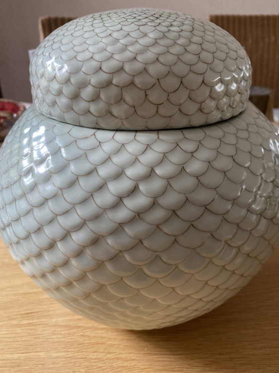 Fabienne Jouvin Paris Pot Vintage handmade in China – Decorative Objects, Ceramic, Porcelain (photo 3 of 11)