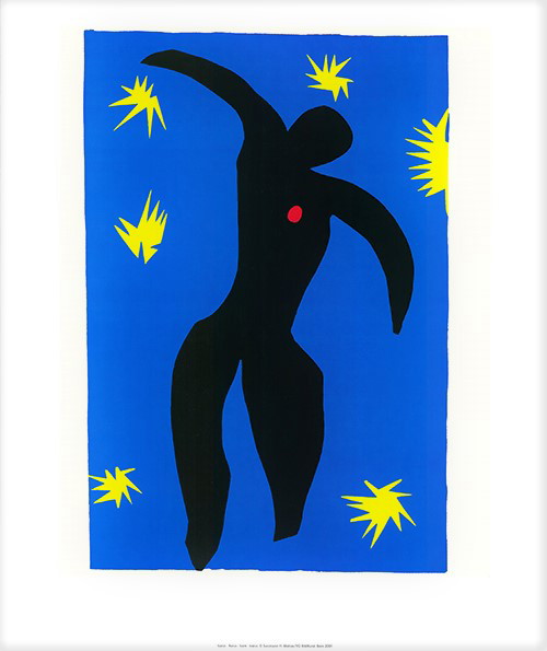Henri Matisse--Lithographie couleur offset Icare