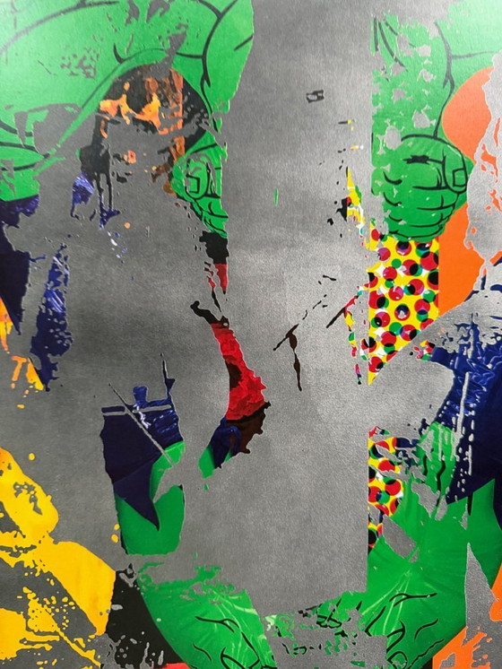 Image 1 of Jeff Koons, Triple Hulk Elvis III, 2007  copyright Jeff Koons, Incredible Hulk&copyright 2007 Marvel Entertainment, Printed in N