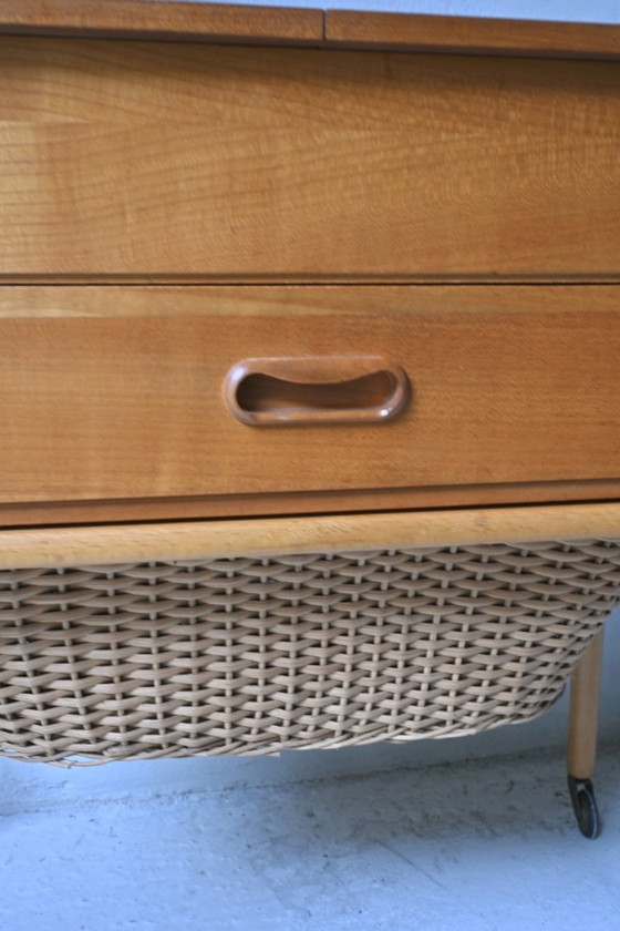 Image 1 of Mesa de costura danesa de teca de los años sesenta