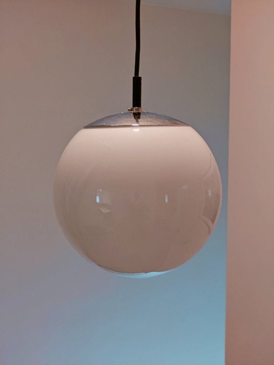 Image 1 of Raak hanglamp ochtendnevel "morning dew" type B1152 jaren 70