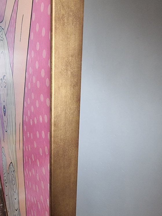 Image 1 of Frances Eckhardt - 90x90 pop art Madonna painting hand-painted artwork modern