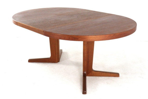Image 1 of Danish design vintage round dining table extendable dining table