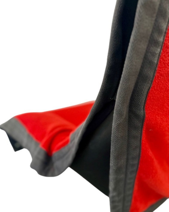 Image 1 of SOFA 'SINDBAD' BY VICO MAGISTRETTI FOR CASSINA RED VIRGIN WOOL