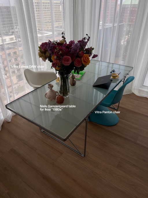 Eettafel/Bureau - Niels Gammelgaard voor IKEA – Glass, Metal