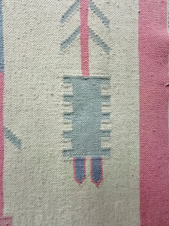 Image 1 of Tappeto Kilim vintage, lana e cotone, stile folk, Polonia, anni '70