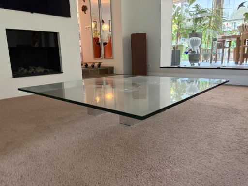 Tavolino da caffè Van Beek Abel – 140 × 140 × 28 cm – salontafels, Glass (photo 2 of 5)