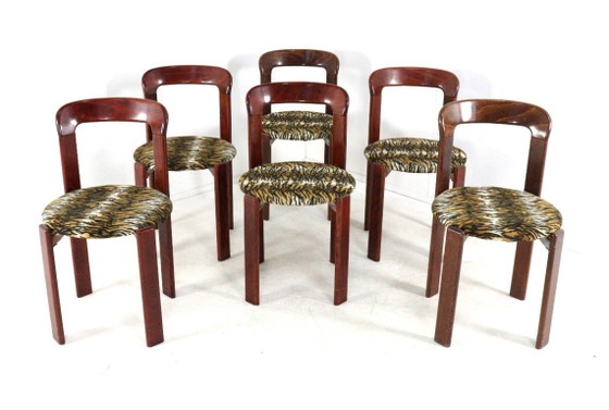 Set di 6 sedie Bruno Rey per Kusch & Co con stampa tigrata vintage – Sedie da pranzo, Wood (photo 17 of 24)