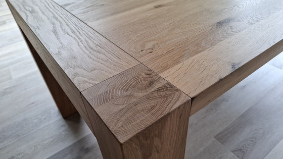 Image 1 of Solid Steamed Oak Dining Table
