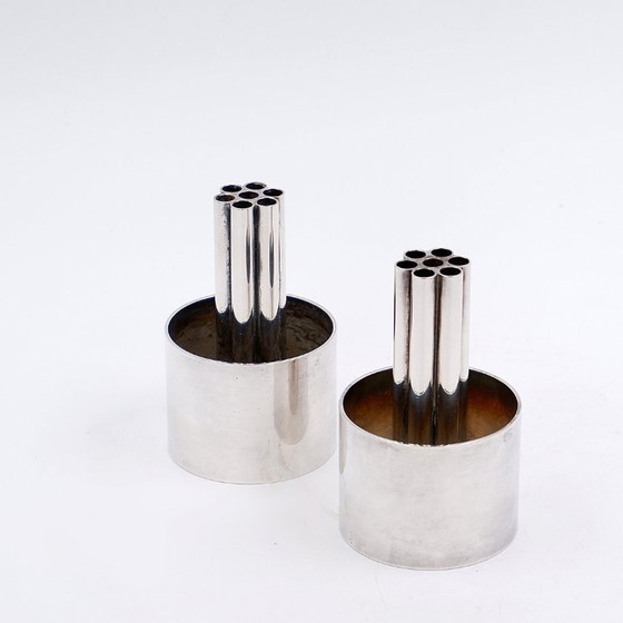 Image 1 of Coppia di candelabri in argento - Italia