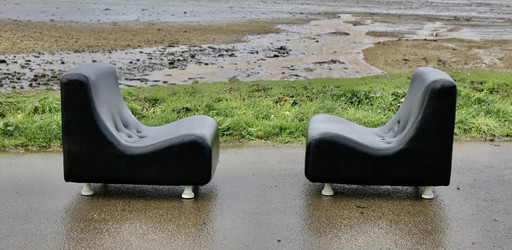 2x "Space Age" armchairs