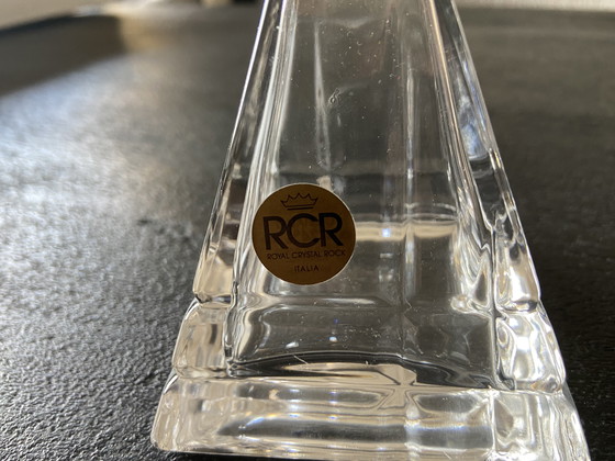 Image 1 of Vintage RCR Royal Crystal Rock Italy Parfumfles Stol Karaf