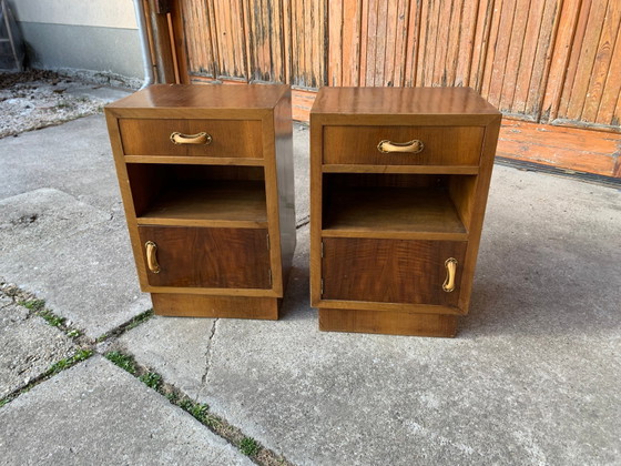 Art Deco Italian Nightstands, 1930s, Set of 2 – Italian Design (photo 2 of 6)