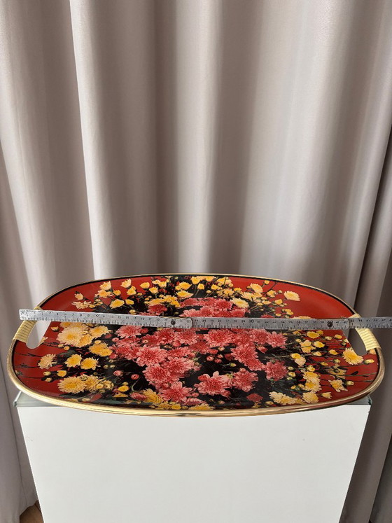 Vintage serveerschaal met bloemenmotief – chrysantendesign uit de jaren 70 – Tafelaccessoires, Other (photo 7 of 9)
