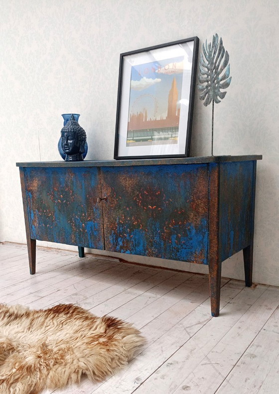 Image 1 of Lowboard Grungey Royal Blue