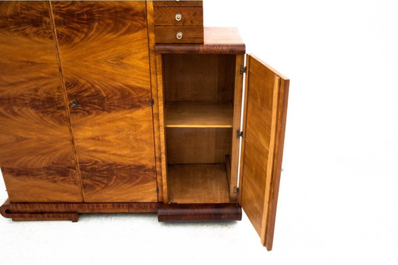 Image 1 of Chest of drawers - bar in Art Deco style, Poland, 1950s. 