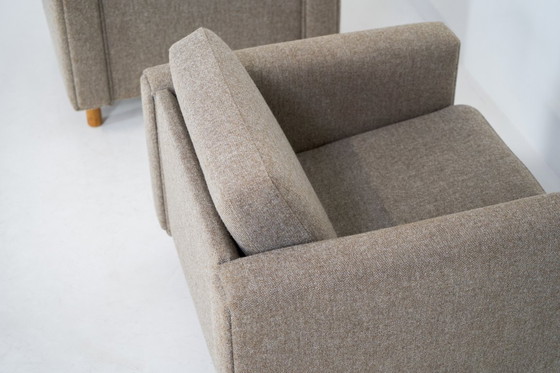 Image 1 of Rare pair of GE300 armchairs by Hans J. Wegner for Getama  (Denmark, 1960s).