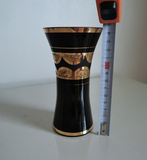 Image 1 of VASO IN CRISTALLO BELGA "ALBERO" - ART DECO -