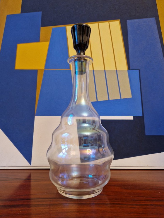 Set of 3 glasses and carafe with stopper, designed by Josef Hoffmann around 1925, manufactured by J. & L. (photo 7 of 16)