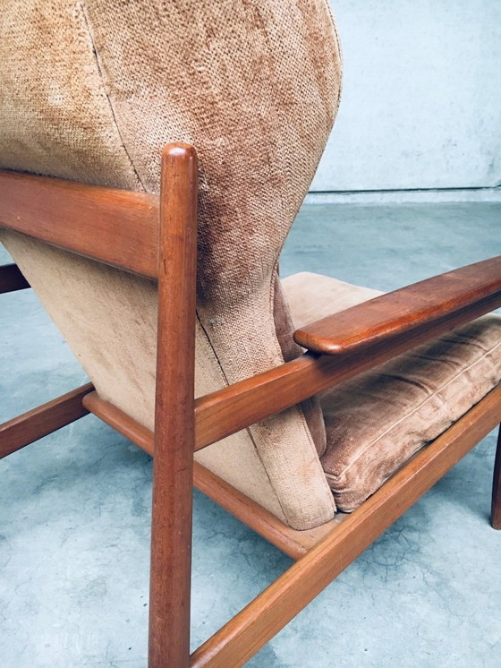 Image 1 of Set di poltrone con schienale ad ala in stile scandinavo di metà secolo, Danimarca, anni '60