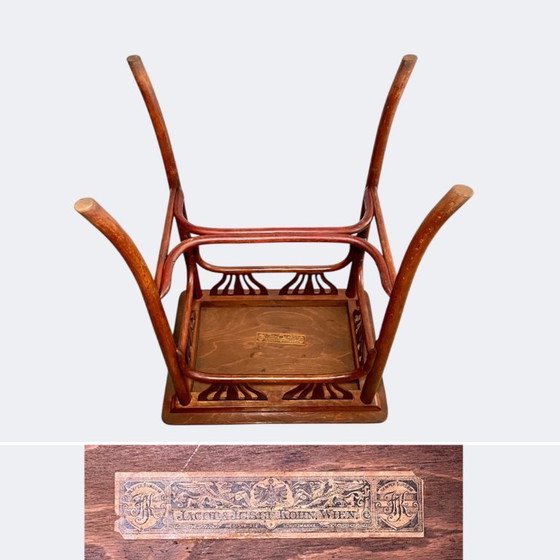 Image 1 of J & J Kohn Austria Beech Bentwood Side Table - Jacob and Josef Kohn Vienna Secession Occasional Table - Art Nouveau Accent Table