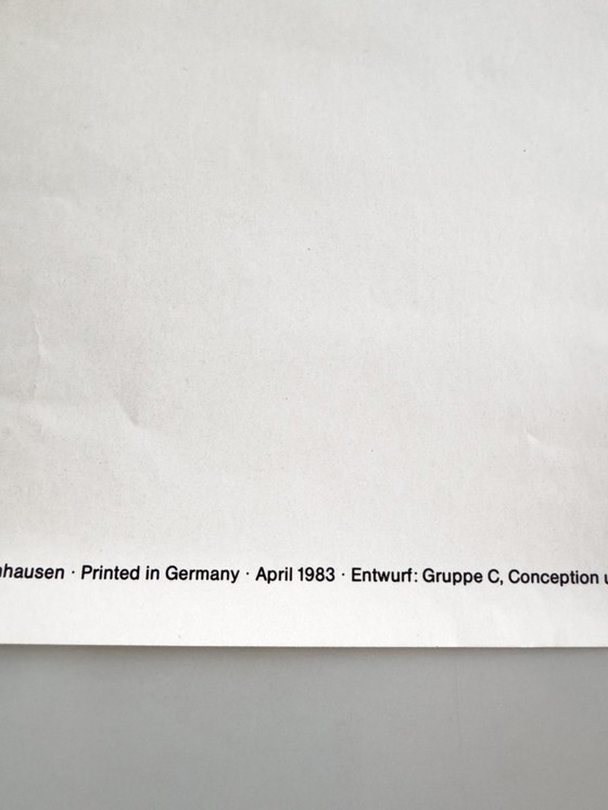 Image 1 of Originele Vintage 1983 Porsche Monza Poster / Plakat - XL 76 × 102 cm