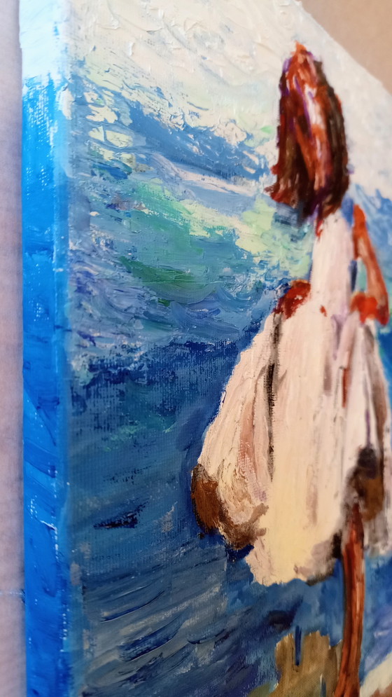 Image 1 of Télévision Steenbergen. Fille sur la plage