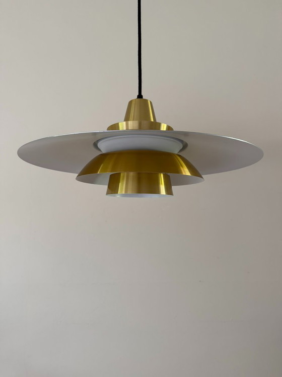 Image 1 of Vintage superlichte brutalistische lamp uit de jaren 70 - David Mogensen