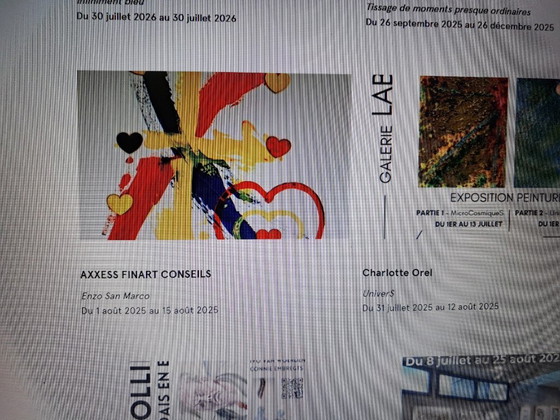 Image 1 of Enzo San Marco - Primaries Love - Artist Painting
