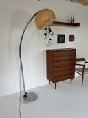 Lampada ad arco spaziale vintage XL anni '70
