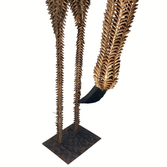 Image 1 of Bamboo And Rattan Bird Lamp, 1960S