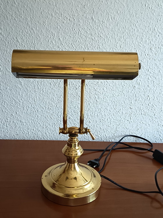 Bankierslamp - messing – Basco Lighting, Bureaulampen, Metal, Brass (photo 12 of 15)