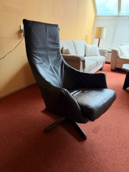 Lederen design relaxfauteuil