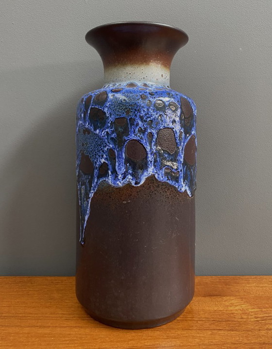 Image 1 of Jasba Vase model N602-1035 black and Blue lava