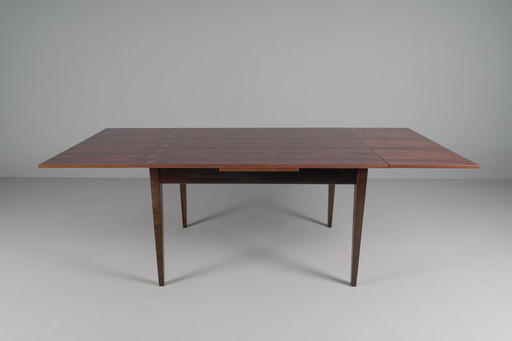 Scandinavian Rosewood Folding Dining Table, 1960s