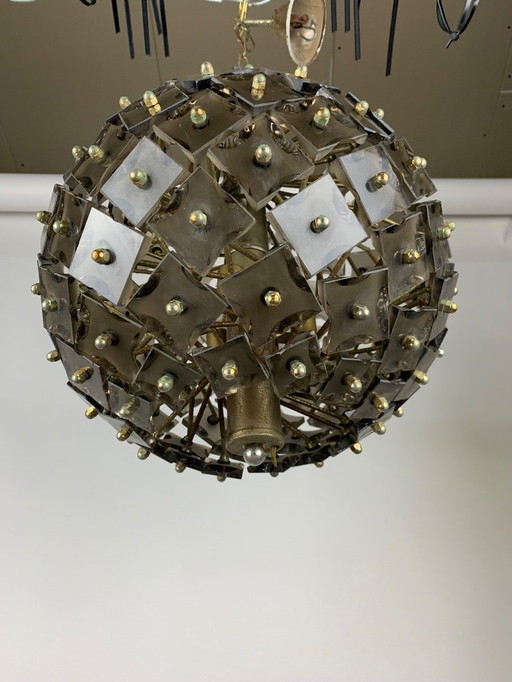 Zero Quattro Sputnik chandelier 1970's