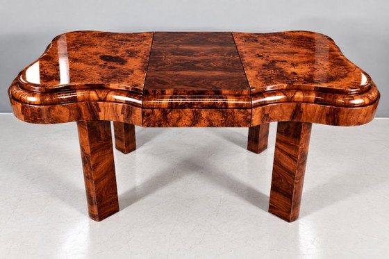 Mesa de madera Art Déco, años 40 – Mesas de comedor (photo 2 of 13)