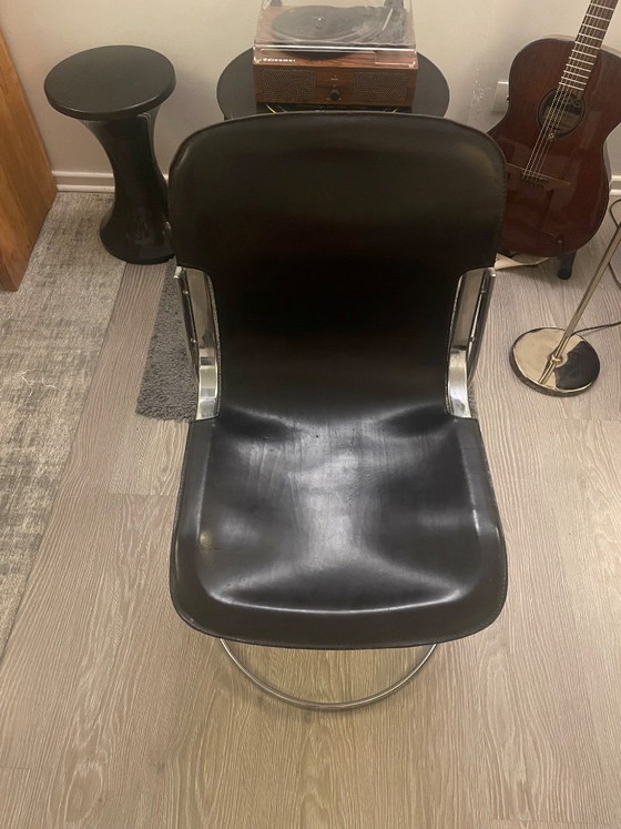 Image 1 of Sedia a sbalzo Cidue c2 Willy Rizzo anni '70