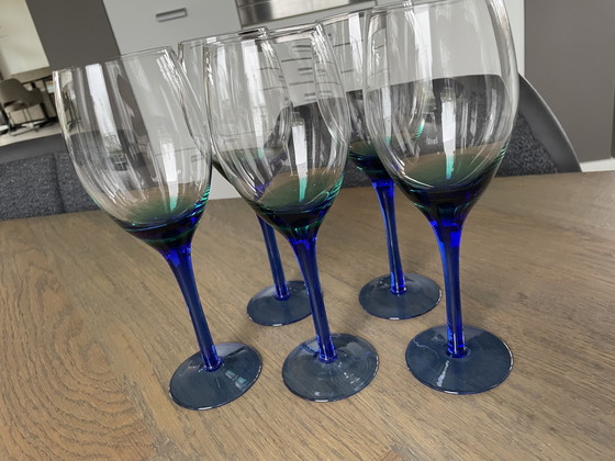 Image 1 of Vintage mondgeblazen glazen 