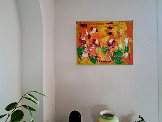 Image 1 of Enzo SAN MARCO - Strange Meadow - Artist's painting