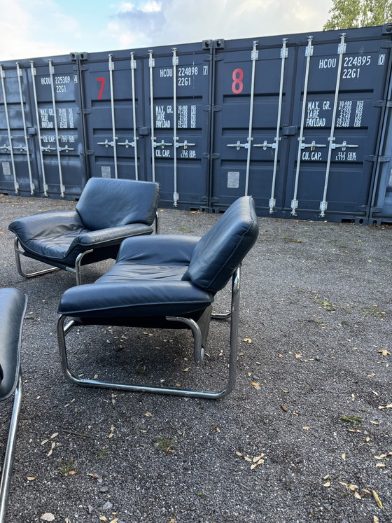 Bauhaus Armchair by Johan Bertil Häggström for IKEA – Johan Bertil häggström IKEA, Leather, Metal (photo 4 of 5)