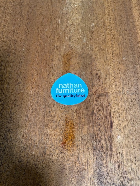 Image 1 of Mid Century Retro Teak Round Extending Dining Table by Nathan 1960–1970  A stunning mid century modern teak extending dining tab