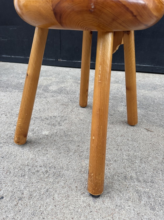 Image 1 of Chaise montagnarde pin massif vintage 
