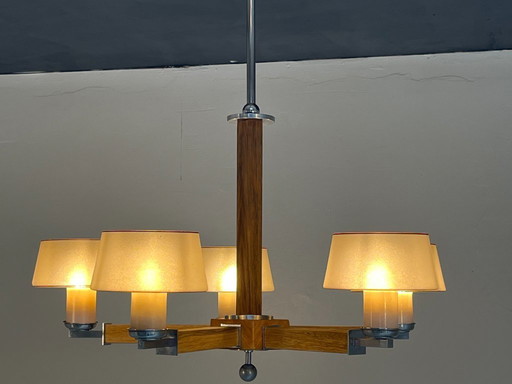 Modernist art deco chandelier