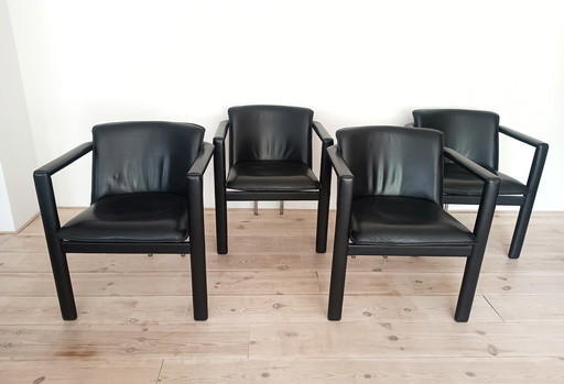 4X Leolux Cachucha Eetkamerstoelen