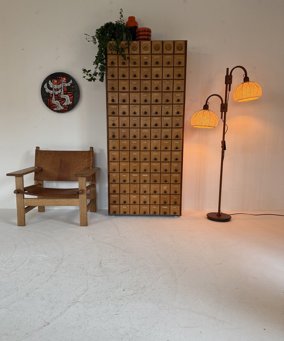 Image 1 of Lampadaire vintage en teck, Domus ‘80