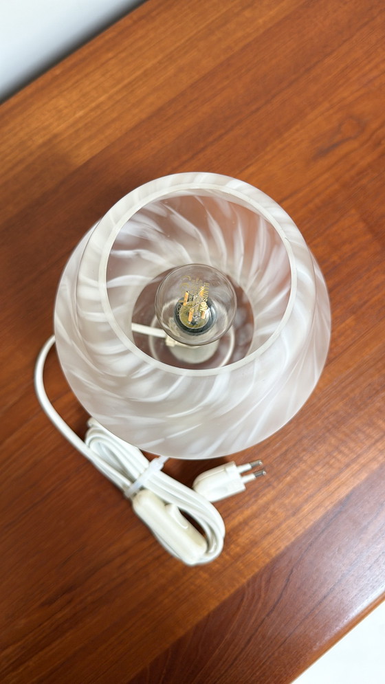 Image 1 of Lampe champignon vintage en verre par Hustadt Leuchten